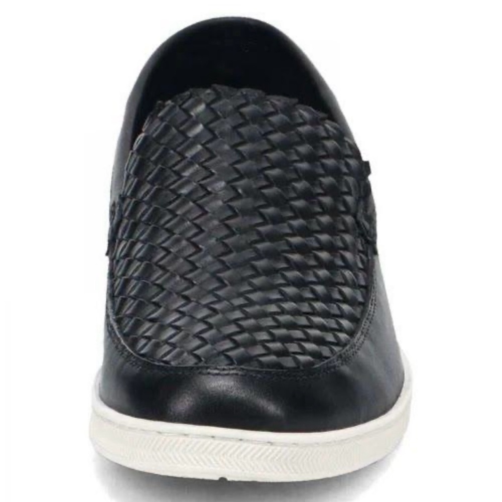 Marc Joseph New York Leather Woven Loafers Size 10 Black